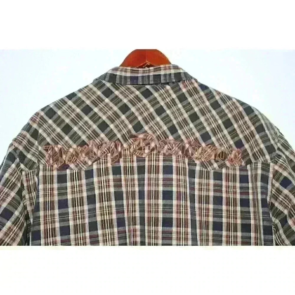Harley-Davidson Retro Relaxed Fit Casual Biker Preppy Boho Men's Shirt Size XL - Picture 1 of 13